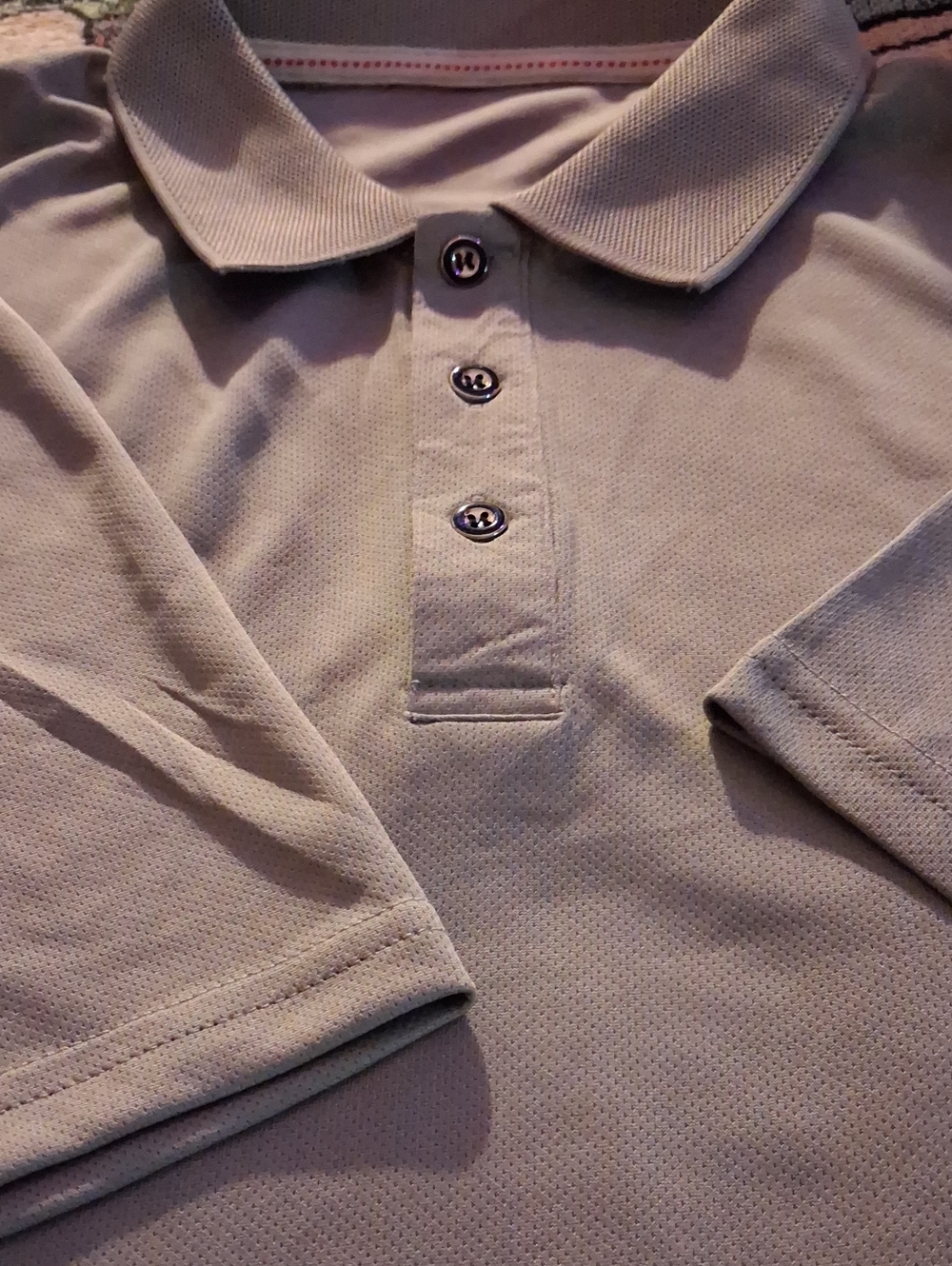 Men's Neutral Grey Polo Shirt - Classic Short Sleeve